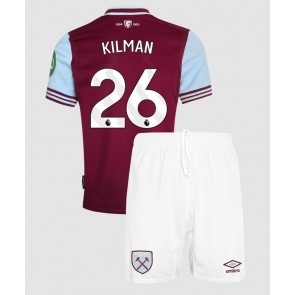 West Ham United Max Kilman #26 Dětské Domácí dres komplet 2024-25 Krátký Rukáv (+ trenýrky)